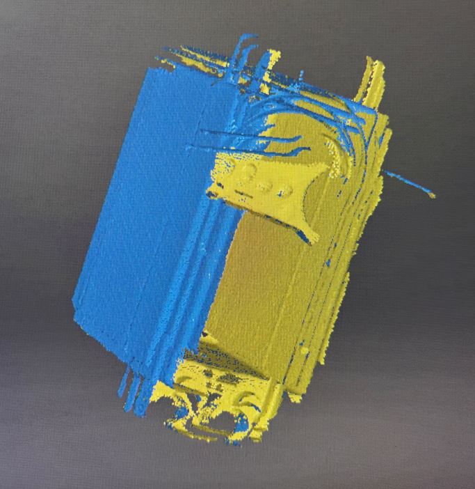 Deformovaný point cloud serva