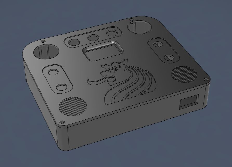 Model krytu ovládání ve Fusion 360