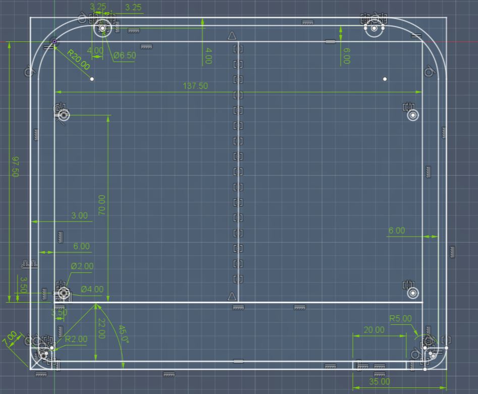 Sketch krabičky ve Fusion 360