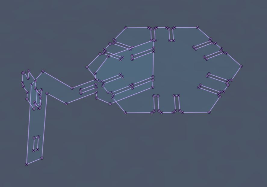 Sketch dílů hexapoda