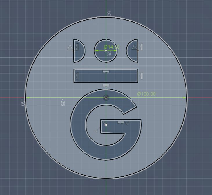 Obkreslování loga ve Fusion 360